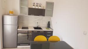 Kuchyň nebo kuchyňský kout v ubytování Apartmant Bionda Novi Vinodolski, cozy and nice apartment for 4 people in the city center