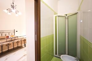 a bathroom with a shower and a sink at B&B Serena in Castellammare di Stabia +41 photos