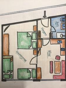 Majutuskoha Appartement Alpenrauschen korruse plaan