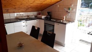 Kuchyň nebo kuchyňský kout v ubytování Accommodation Mamut