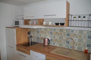 Kuchyňa alebo kuchynka v ubytovaní Apartmány Máchovo jezero