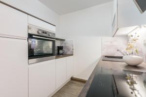 Kuchyň nebo kuchyňský kout v ubytování Apartments Vila DK