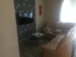 Televízia a/alebo spoločenská miestnosť v ubytovaní Tommy Apartman 2.0