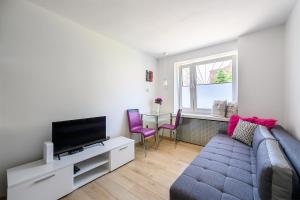 TV a/nebo společenská místnost v ubytování Apartament SYNERGIA