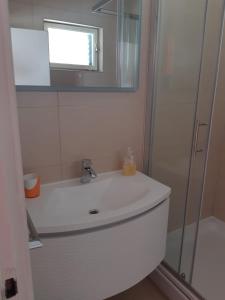 Koupelna v ubytování Apartments Perina
