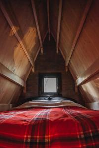 Postel nebo postele na pokoji v ubytování Cabane azur mountain