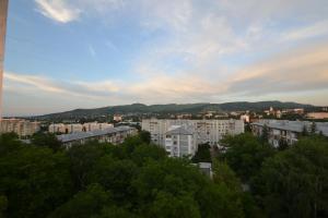 キスロヴォツクにあるApartment in centre of Kislovodskの建物や木々が並ぶ市街の景色