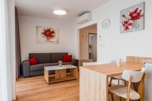Posezení v ubytování Apartmány pri vstupe do Aquaparku