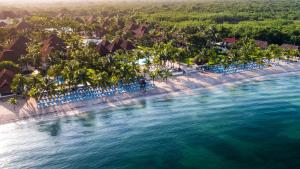 an aerial view of the beach at a resort at Allegro Cozumel All-Inclusive in Cozumel