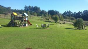 Zona de juegos infantil en Apartamentos Rurales Larrago