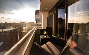 A balcony or terrace at Lira Holiday Apartments