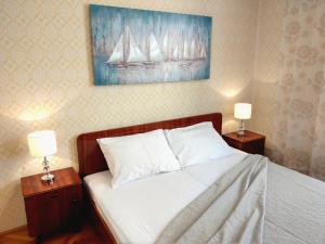 Ein Bett oder Betten in einem Zimmer der Unterkunft Holiday House Palma