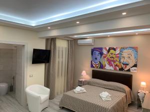 TV a/nebo společenská místnost v ubytování B&B In Centro