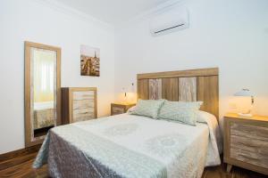 Katil atau katil-katil dalam bilik di Apartamento Juan y Juani Lanzarote WiFi Free
