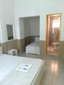 Koupelna v ubytování Hotel Aruba