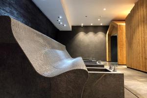 Posezení v ubytování Hôtel Les Bains d'Ovronnaz
