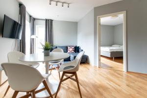 Televisyen dan/atau pusat hiburan di Veversmauet Apartments