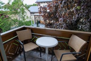 Balkón nebo terasa v ubytování Hotel garni Hopfengold
