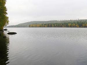 a large body of water with trees in the background at Holiday Home Arhippa by Interhome in Kurkimaki