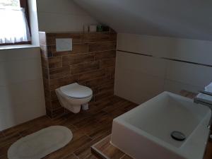 Koupelna v ubytování Guest House Boba