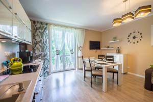 Kuchyňa alebo kuchynka v ubytovaní Apartament Brzozowy Zakątek - 5D Apartamenty