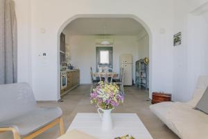 Kuchyňa alebo kuchynka v ubytovaní Villa Artemis (Agios Lazaros, Psarou)
