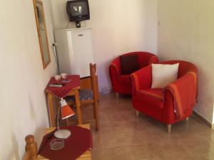 Zona d'estar a Asprovalta Rooms