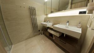Koupelna v ubytování Hotel Praha