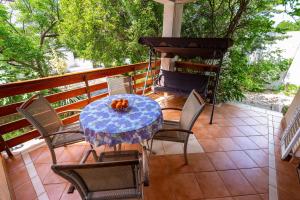 Balkón alebo terasa v ubytovaní Vacation house Anna