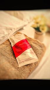 a piece of paper sitting on top of a table at NEW SERIN Studio Condo w/pool-WIFI/NETFLIX/SPOTIFY in Tagaytay