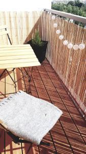Balkón alebo terasa v ubytovaní Apartmán Lucie