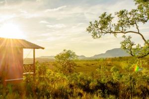 Paysage naturel près de le chalet