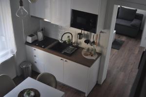 Kuchyň nebo kuchyňský kout v ubytování Apartments Home2 Zagreb