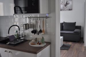 Kuchyň nebo kuchyňský kout v ubytování Apartments Home2 Zagreb