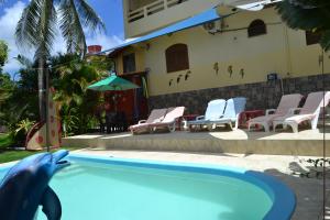 Bazén v ubytování Hotel Pousada Rancho Fundo nebo v jeho okolí