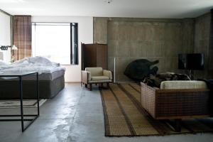 Ένα ή περισσότερα κρεβάτια σε δωμάτιο στο Speicher7 Hotel