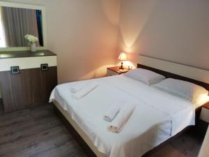 Postel nebo postele na pokoji v ubytování Guest House Lazika