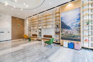 Χώρος καθιστικού στο Atour Hotel Taizhou Linhai Branch