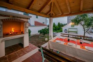Balkón alebo terasa v ubytovaní Seaside Villa Mia Trogir