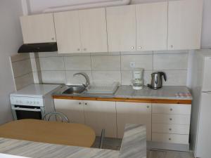 A kitchen or kitchenette at Luca Apartments