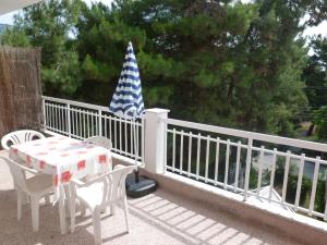 A balcony or terrace at Luca Apartments