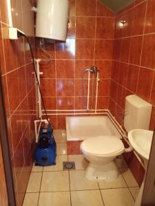 Koupelna v ubytování Bungalovi Mijakovici
