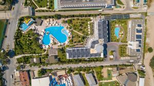 an overhead view of a city with a park at Fame Residence Goynuk in Kemer