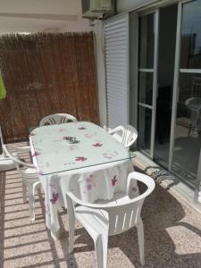 A balcony or terrace at Luca Apartments