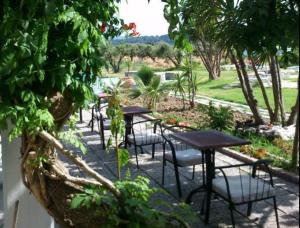 A garden outside Rhodian Sun Hotel