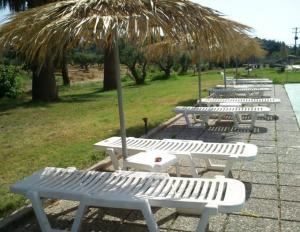 A garden outside Rhodian Sun Hotel