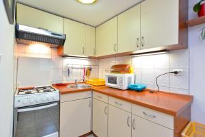 Kuchyň nebo kuchyňský kout v ubytování Apartments Fazana 765