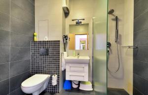Koupelna v ubytování Apartmán u Kamila
