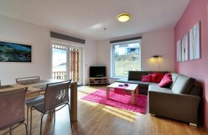 TV a/nebo společenská místnost v ubytování Apartmán u Kamila