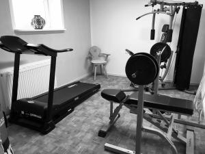Fitness centrum a/nebo fitness zařízení v ubytování Hotel Berghof